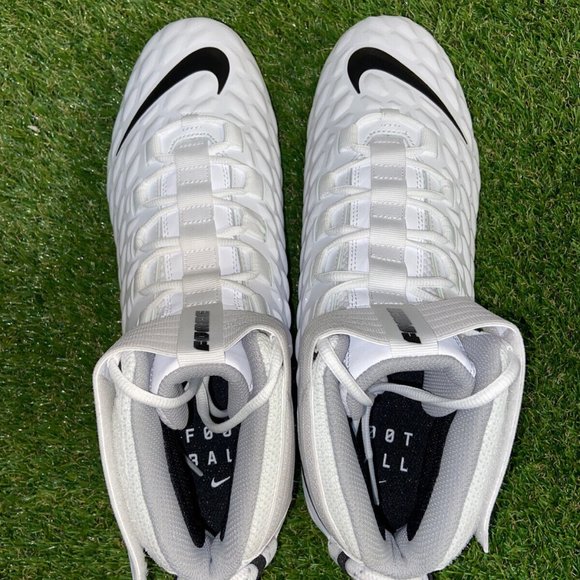 Nike Force Savage Pro 2 White Black Football Cleats AH4000-100 Men Size 16 NEW main image 4